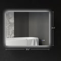 Homcom Led Bathroom Mirror With Lights, 39