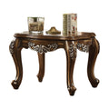 Antique Oak End Table With Queen Anne Legs Oak Primary Living Space Square Solid Wood Mdf