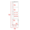Syrah Corner Bar Cabinet, Two External Shelves Brown Primary Living Space Modern Shelves Included Particle Board