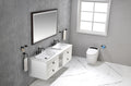 Bathroom Led Mirror Is Multi Functional And Each Function Is Controlled By A Smart Touch Button. Brown Aluminium