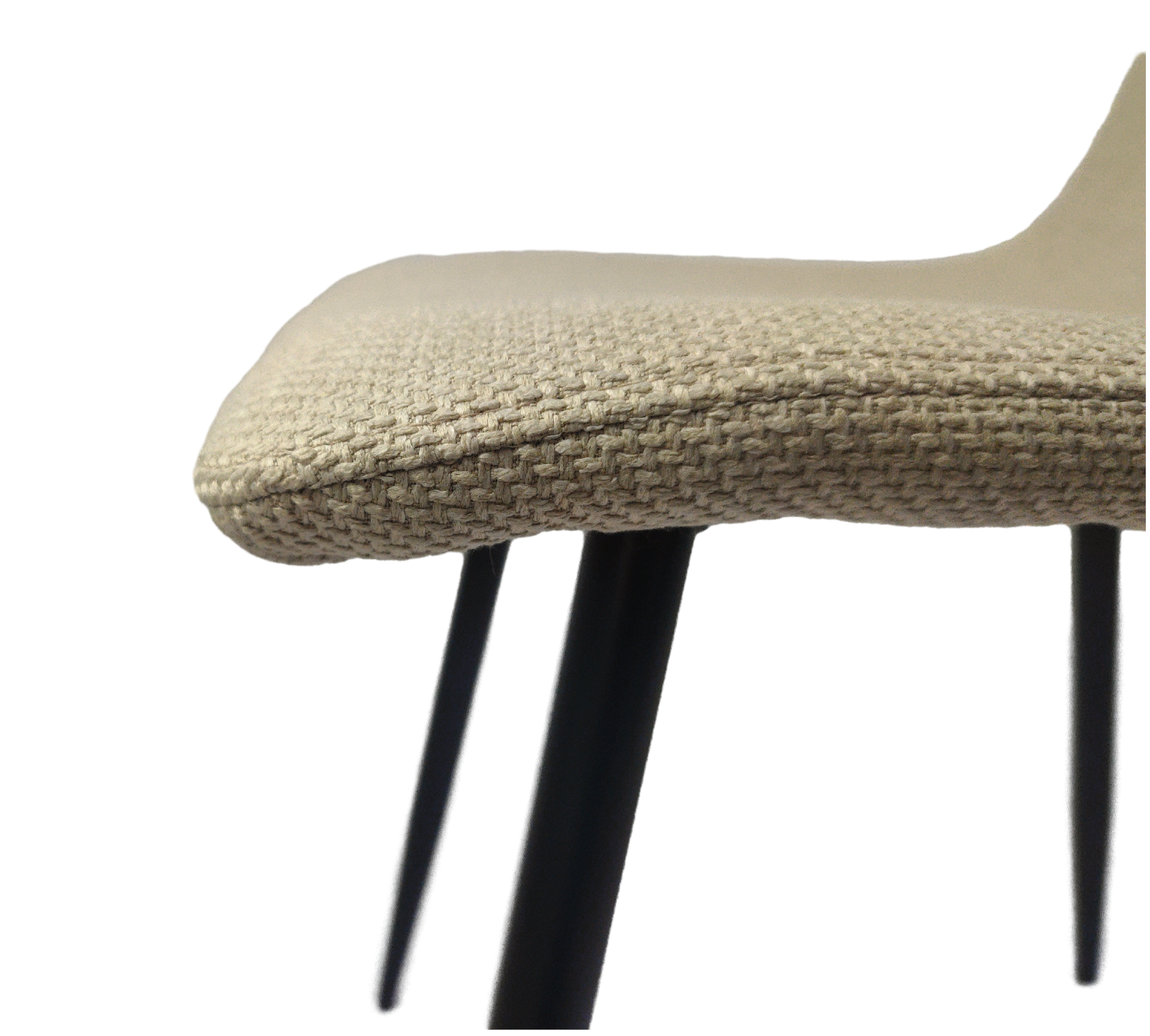 Dining Chairs Set Of 4,Modern Kitchen Dining Room Chairs,Upholstered Dining Accent Chairs In Linen Cushion Seat And Sturdy Black Metal Legs .Fabric Dining Chairs Beige Light Green Foam Linen