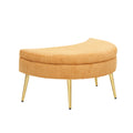 3206Yellow Comfortable Seating Suitable For Small Apartment Bedroom Space Balcony Small Sofa Bed Lazy Small Sofa Sofa With Small Coffee Table Lunch Break Leisure Afternoon Tea Time Yellow Corduroy 1 Seat