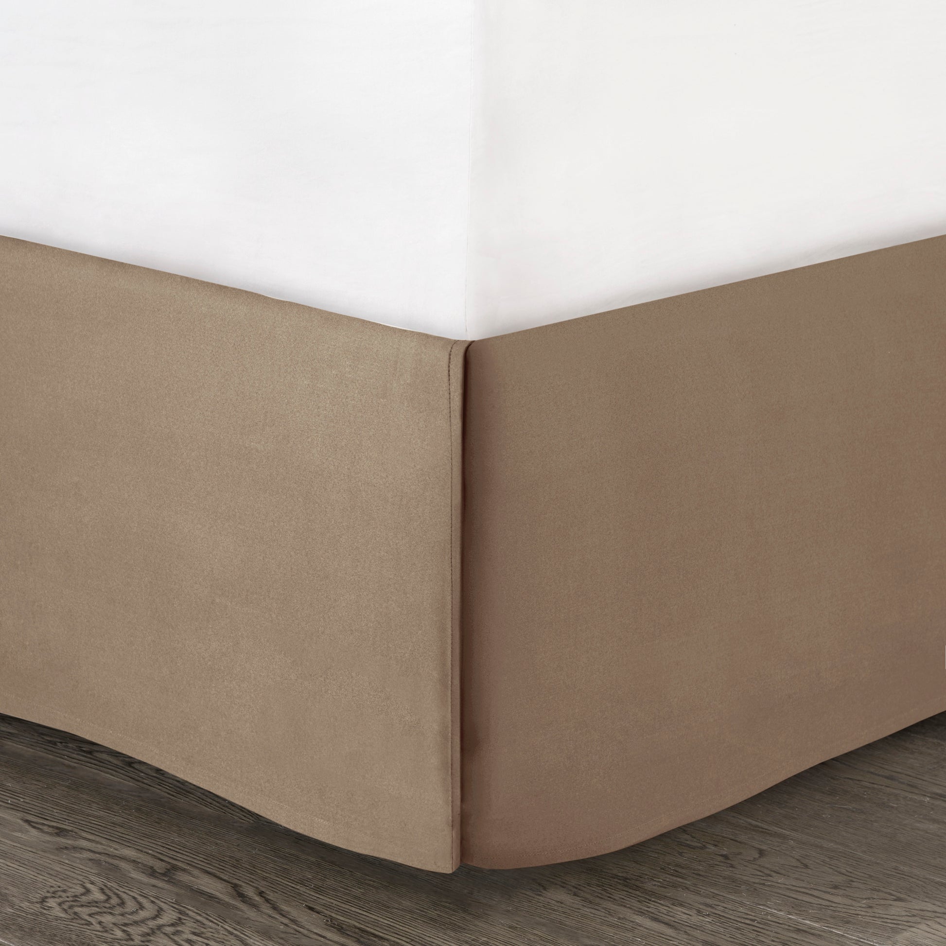 7 Piece Faux Suede Comforter Set Tan Queen Queen Tan Polyester