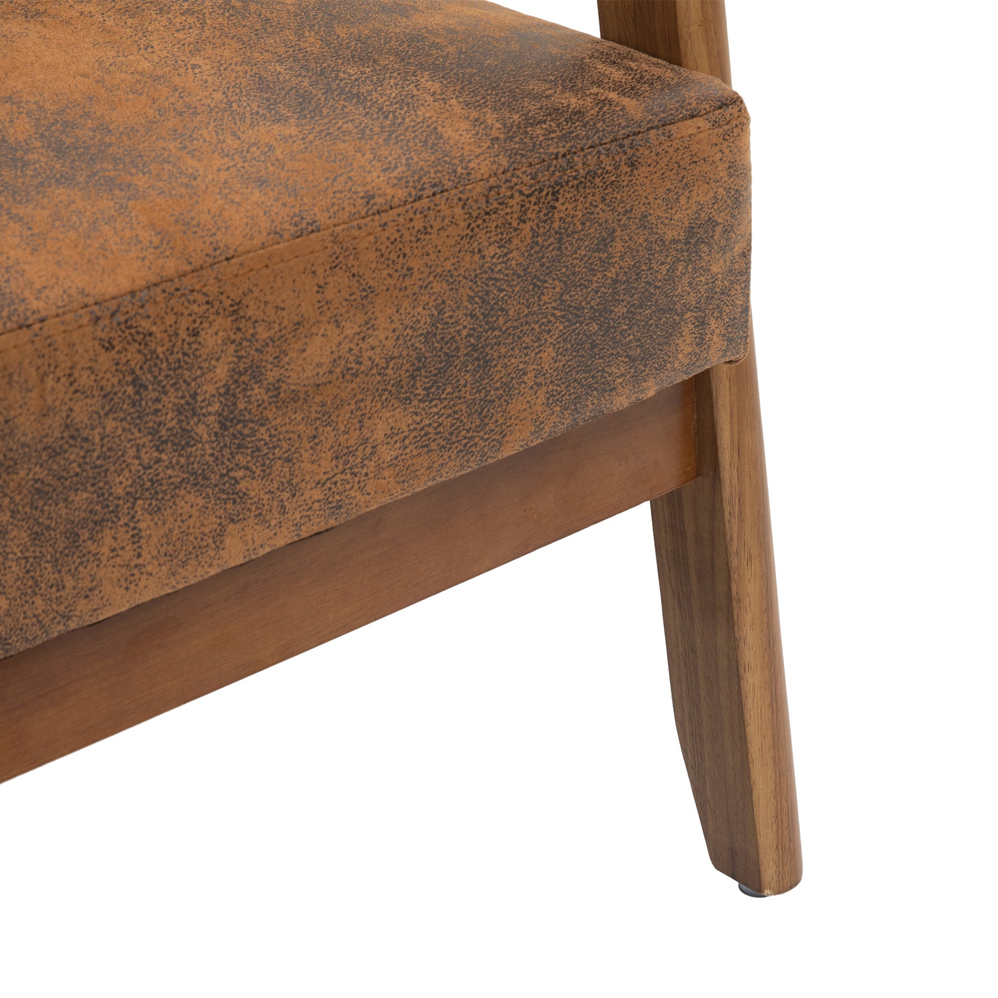 Coolmore Mid Century Modern Solid Loveseat Sofa Upholstered Microsuede Fabric Loveseat, 2 Seat Upholstered Loveseat Sofa Modern Couch Coffee Microsuede 2 Seat