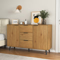 Sideboard Buffet Cabinet With Storage, Wood Coffee Bar Cabinet, 47.2