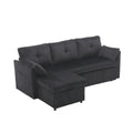 United Modular Sectional Sofa L Shaped Modular Couch With Reversible Chaise Modular Sofa Sectional Couch With Storage Seats Black Velvet 3 Seat