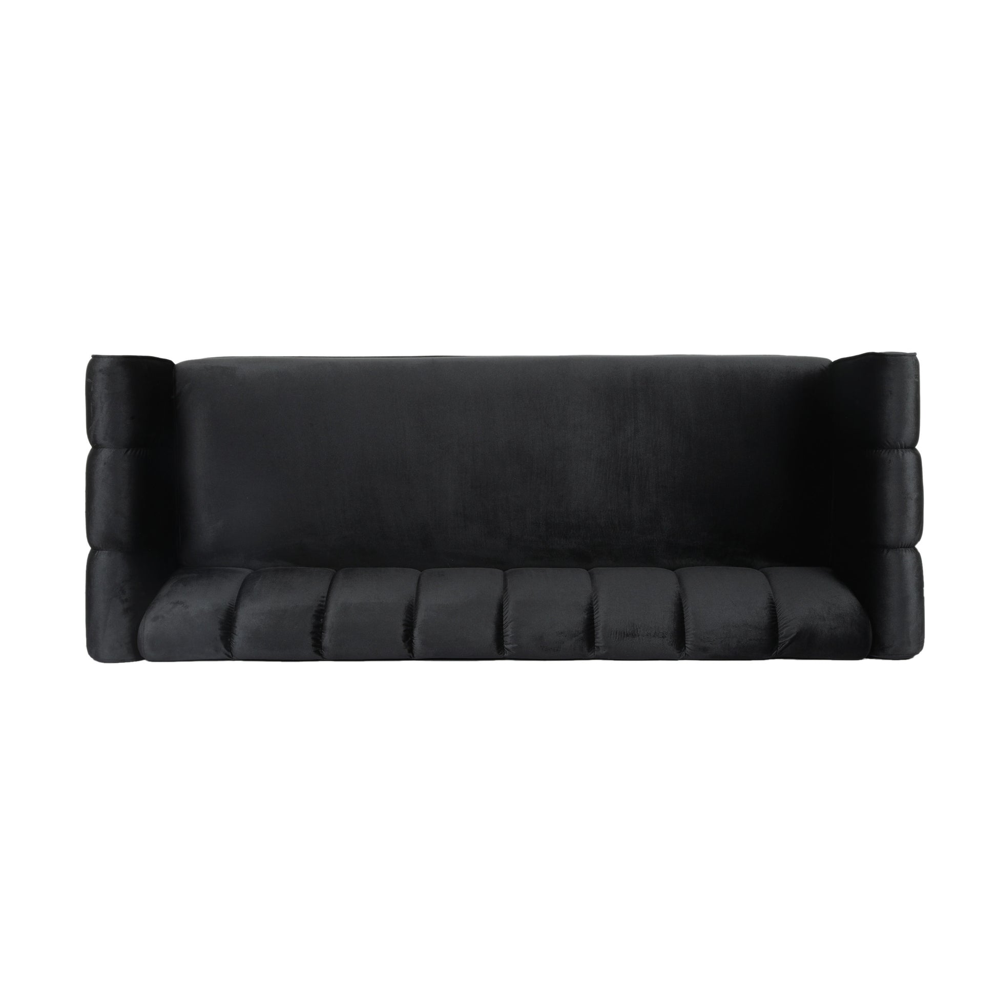 Miranda Velvet 3 Seater Sofa Black Velvet