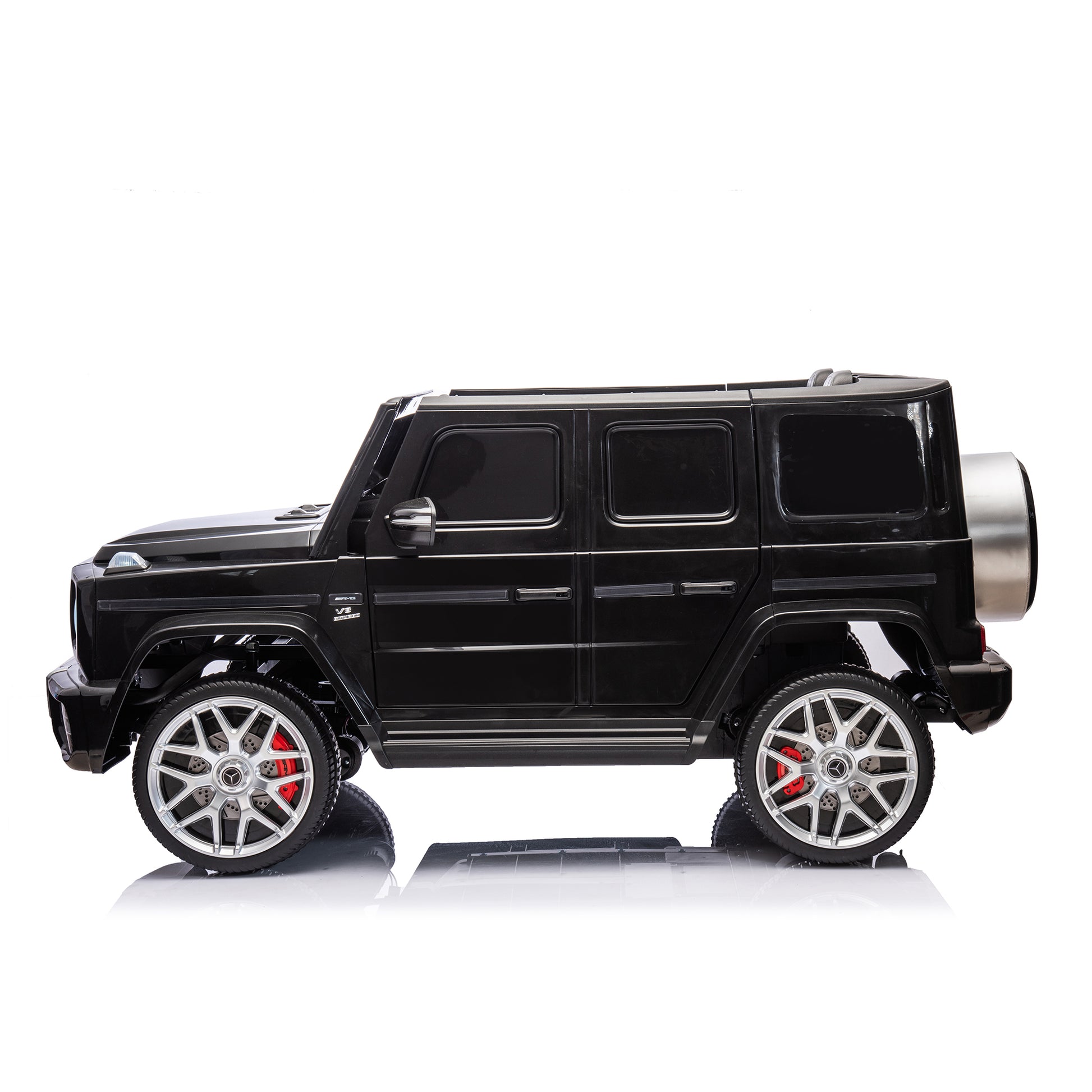 24V 2 Seater Kids Ride On Car Licensed Mercedes Benz G63 Powerful 4Wd For Kids Ages 3 8, With 7Ah Big Battery, Remote Control, Soft Braking, 4 Wheel Suspension, Led Headlight & Music,Black Black Polyethylene