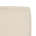 Ottoman Chair Ivory Fabric