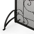 Fireplace Screen Black Iron