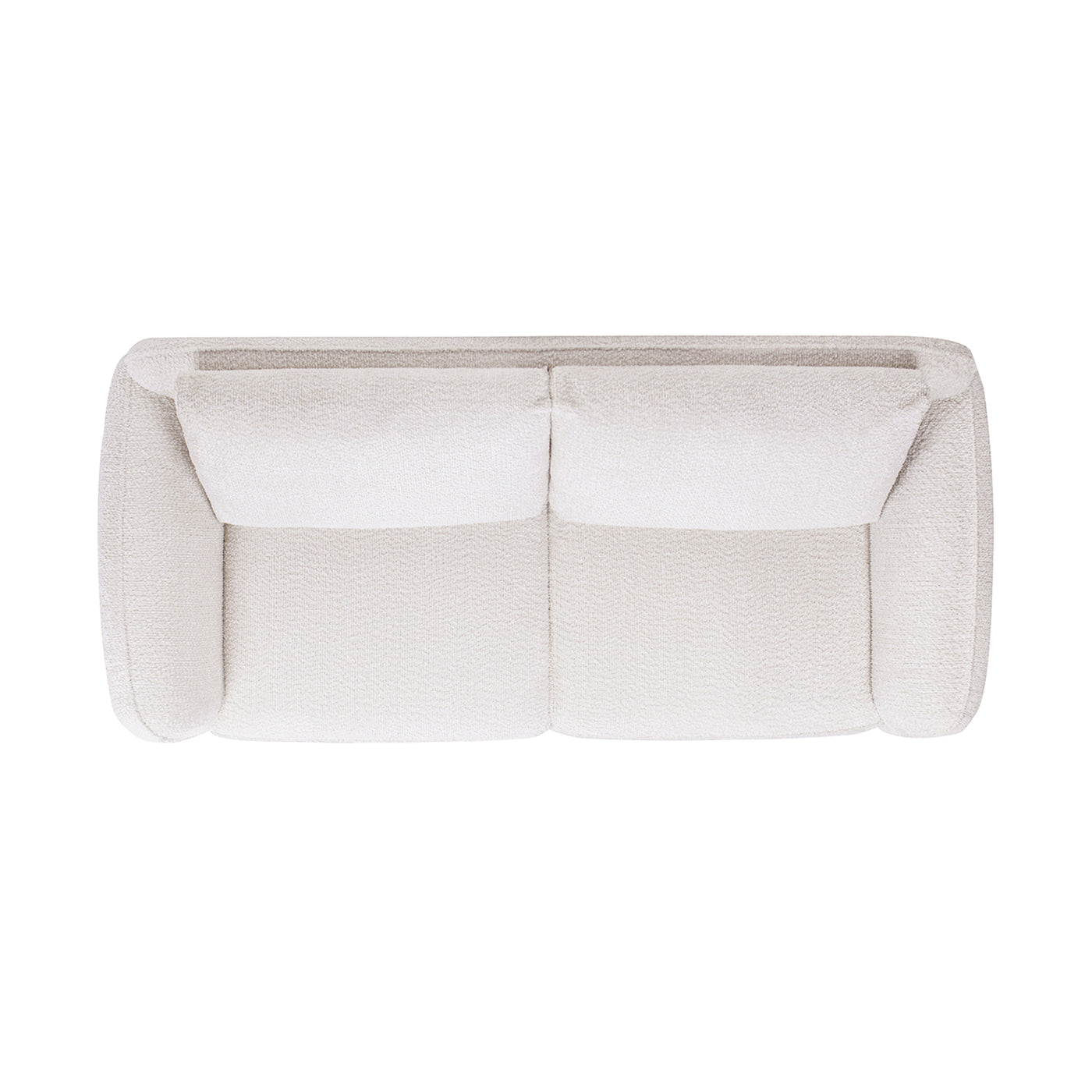 Sharon 84" Puffy Arm Sofa, Alpaca Off White Chenille White Foam Chenille 2 Seat