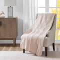 Oversized Quilted Throw With Soped Edges Blush 60X72