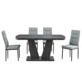 5 Piece Dining Table Set, 1.8