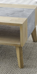 Calgary Sintered Stone Coffee Table Brown Brown Wood