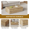 Elevate Your Living Space With This Modern Mdf Coffee Table That Showcases Smooth, Light Wood Color Texture Patterns. It Is Characterized By Stylish Design.39.3*23.6*12 Wood Mdf