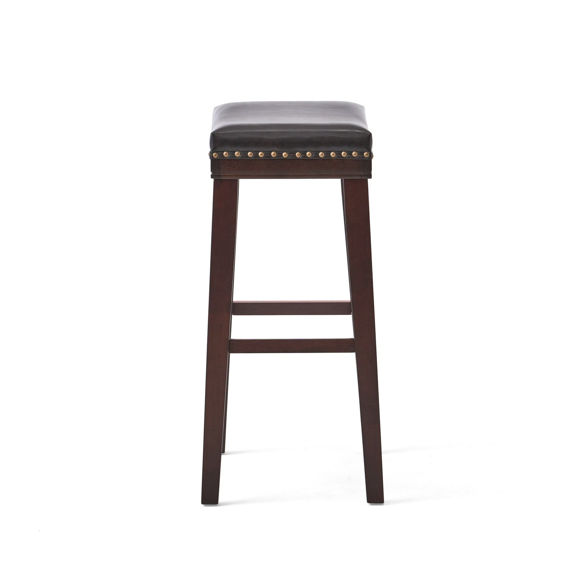 Saddle Stool Brown Leather