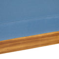 Oana Club Chair Pecan Blue Acacia Wood