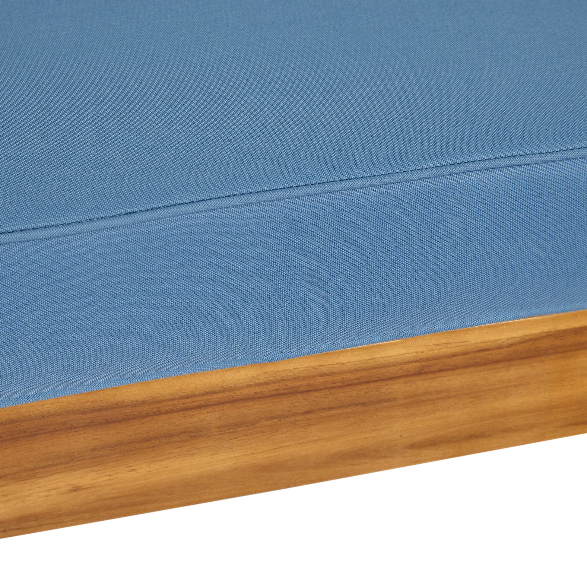 Oana Club Chair Pecan Blue Acacia Wood