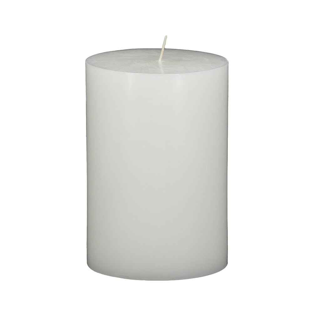 4X6" 2Pk Unscented Soy Wax Candle, White White Soy Wax