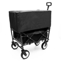 Minimeetall Multi Use Bag,Collapsible Foldable Wagon Cart Beach Wagon Heavy Duty Utility Cart Utility Wagon Grocery Cart For For Camping 3Pcs Plastic Liner Bag Coverblack Black Steel
