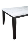 Sterling 7 Piece Dining Set Black Black Wood