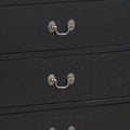 Louisphillipe G02150 D Dresserblack Black 5 Drawers & Above Partice Board Mdf Pine Wood