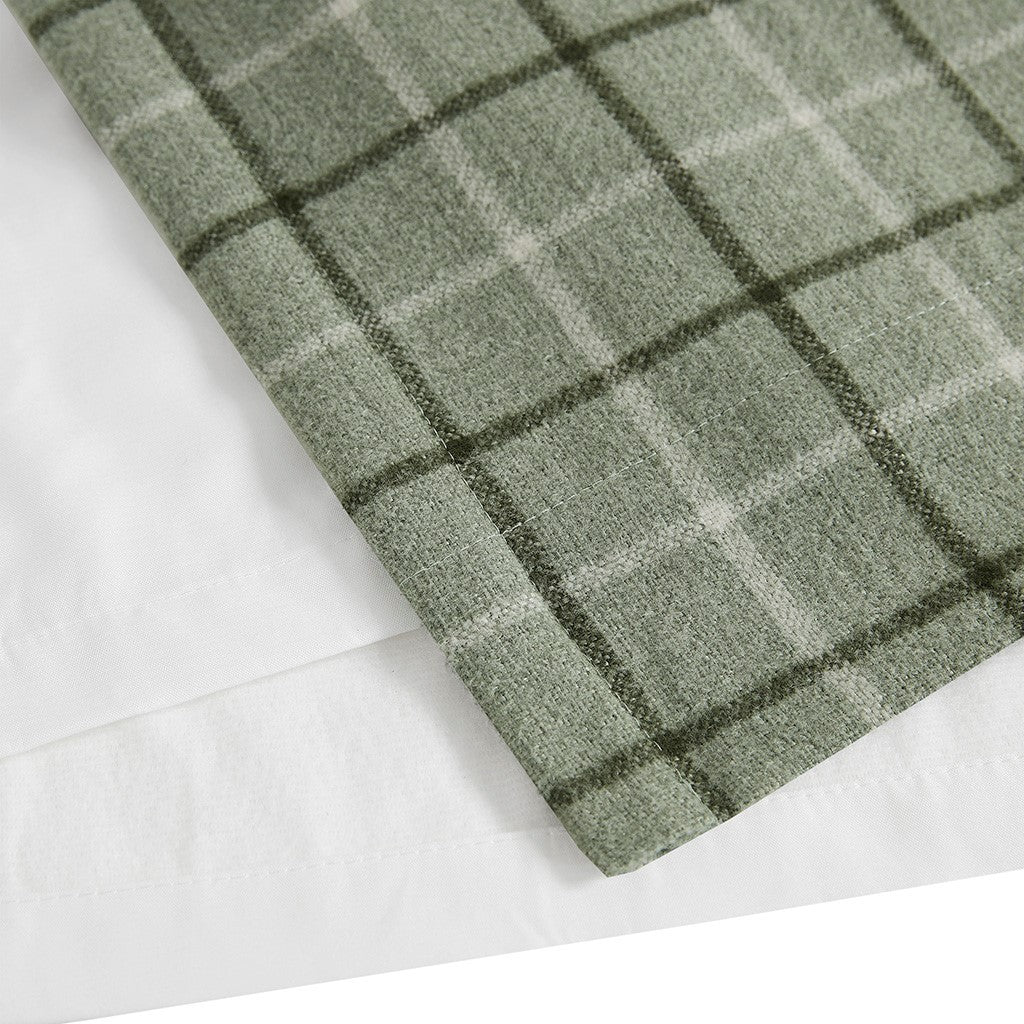 Plaid Rod Pocket And Back Tab Curtain Panel With Fleece Lining Only 1 Pc Curtain Panel Multicolor Polyester