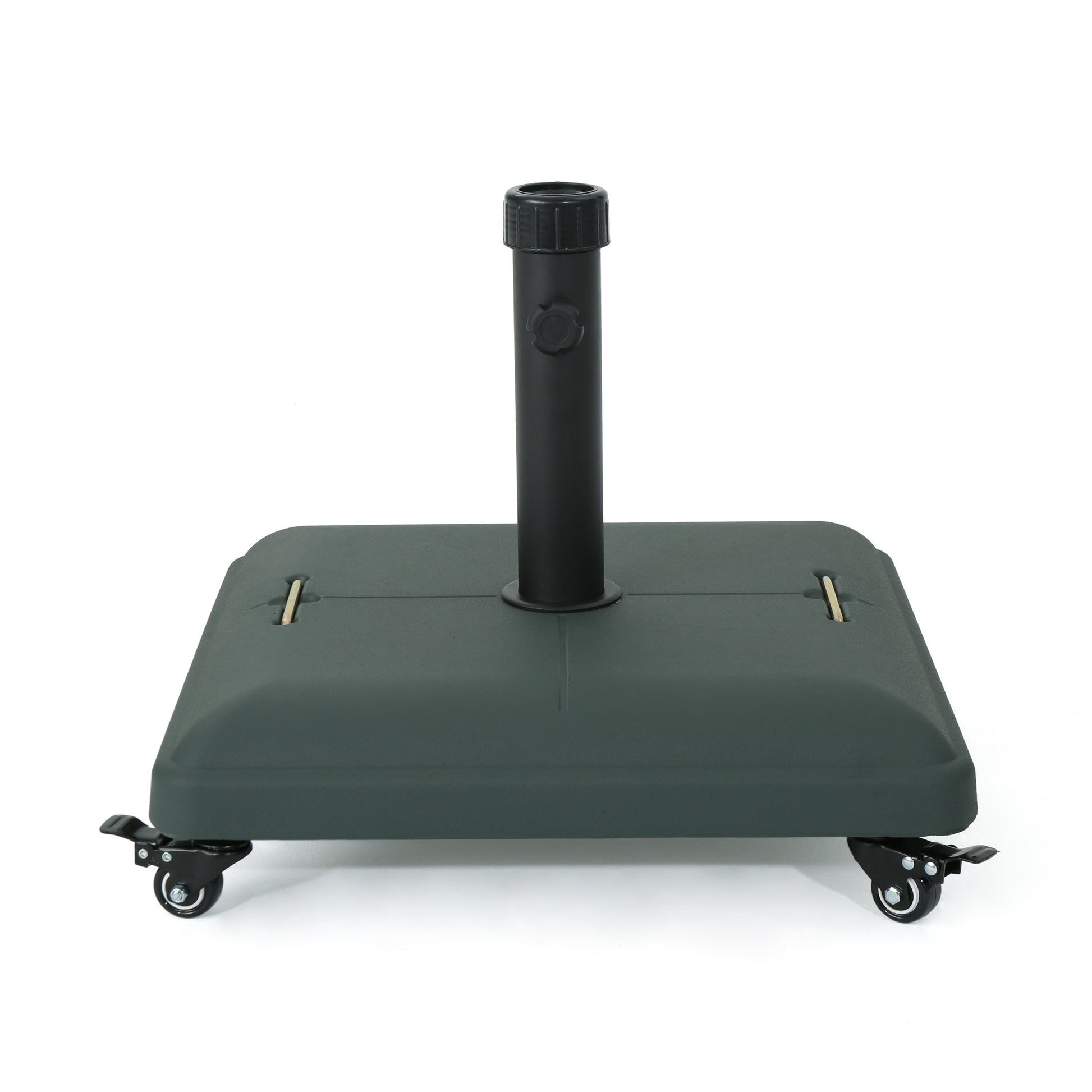 Wheelie Umbrella Base Square Green Concrete