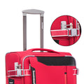 Softside Upright Luggage Set Expandable, Lightweight,4 Piece 20 24 28 32 Red Contemporary Fabric