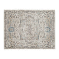 Tyra 5 X 7 Medium Soft Polyester Fabric Floor Area Rug, Washable, Medallion Pattern, Multicolor Multicolor Polyester