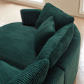 122.04 Inch Oversized Sectional Sofa, Modern Couch With Chaise, Comfy Sofa Couch With Left Facing Chaise,Corduroy Sofa Green Green Corduroy 3 Seat