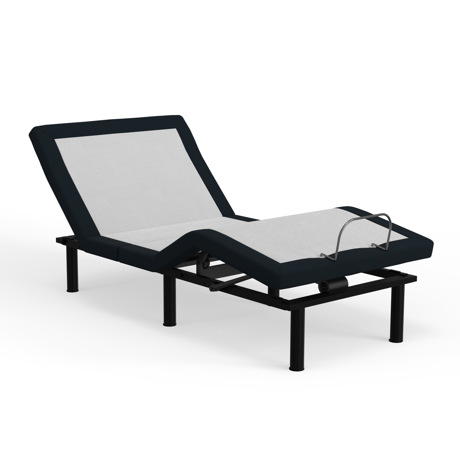 Model T2 Adjustable Base Twin Long: Pillow Tilt, Massage, Usb Ports Twin Xl White Charcoal Metal