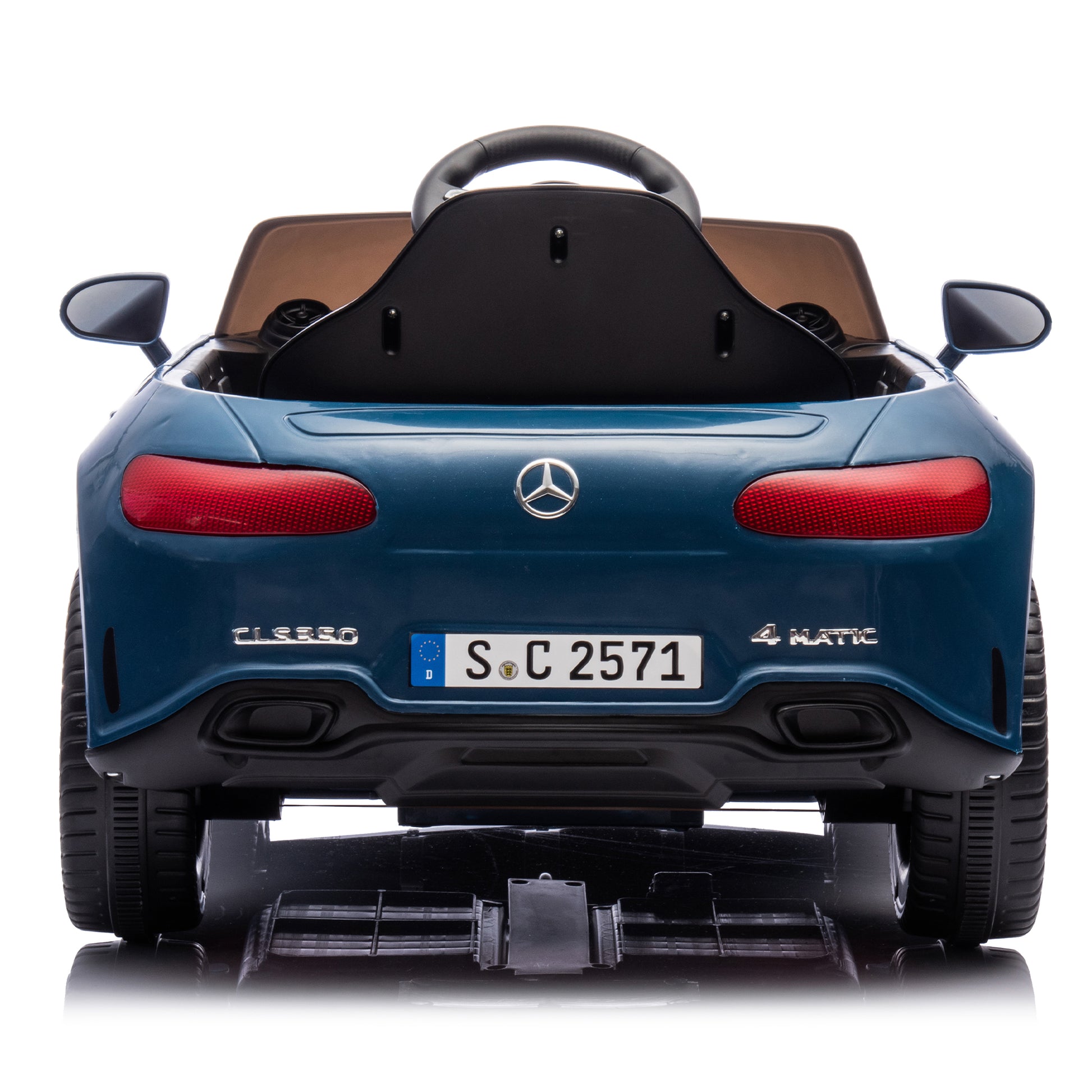 Licensed Mercedes Benz Cls 350,12V Kids Ride On Toy Car W Parents Control,2Wd,Four Wheel Suspension,Music,Bluetooth,Led Light,Usb,Power Display,Volume Adjustment,Speeds 1.24 3.11Mph For Kids Aged 2 4. Blue 50 99 Lbs Polypropylene