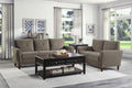 Brown Velvet Upholstery 1Pc Comfort Sofa Plush Seatbacks Tufted Detail Solid Wood Frame Modern Living Room Furniture Brown Velvet Wood Modern Flared Arms Solid Wood 3 Seat