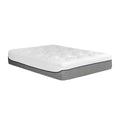 Ultra Plush 13 In. Medium Gel Memory Foam Mattress For King Size Bed In A Box With Double Layered Jacquard Cover Grey White Bedroom Modern Memory Foam Polyester King