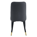 Table And Chair Set.The Table Has A Glass Top With Imitation Marble Pattern Stickers And Stainless Steel Golden Legs. Paried With Chairs With Pu Artificial Leather Backrest Cushions And Black Legs. White Gold Seats 6 Glass Metal