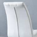 Modern Lattice Designdining Chair With Gold Metal Legs Set Of 4 Gold White Metal