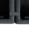Convertible Sectional Sofa With Storage Seat 6 Seat Sofa With Reversible Chaise U Shaped Sectional Couch For Living Room,Dark Grey Black Fabric 6 Seat
