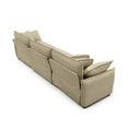 Mid Century Modern 3 Seater Sectional Sofa With 2 Arm Pillows And 3 Throw Pillows,Tan Corduroy Fabric Tan Corduroy 3 Seat