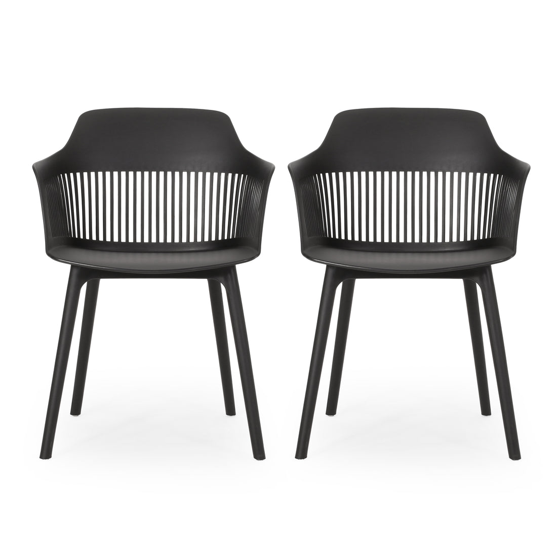 Dahlia Chair Black Polypropylene