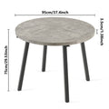 Grey Round Dining Table, Mid Century Modern Round Dining Table,Dinning Table For Kitchen Stone Gray Seats 4 Gray Kitchen & Dining Tables Round Mdf