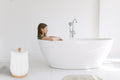 Towel Warmers, Luxury Bucket Towel Warmers, Large Towel Warmers For The Bathroom, Fits Up To 2 Oversized Towels, Bathrobes, Blankets, Pjs And More. White Plastic