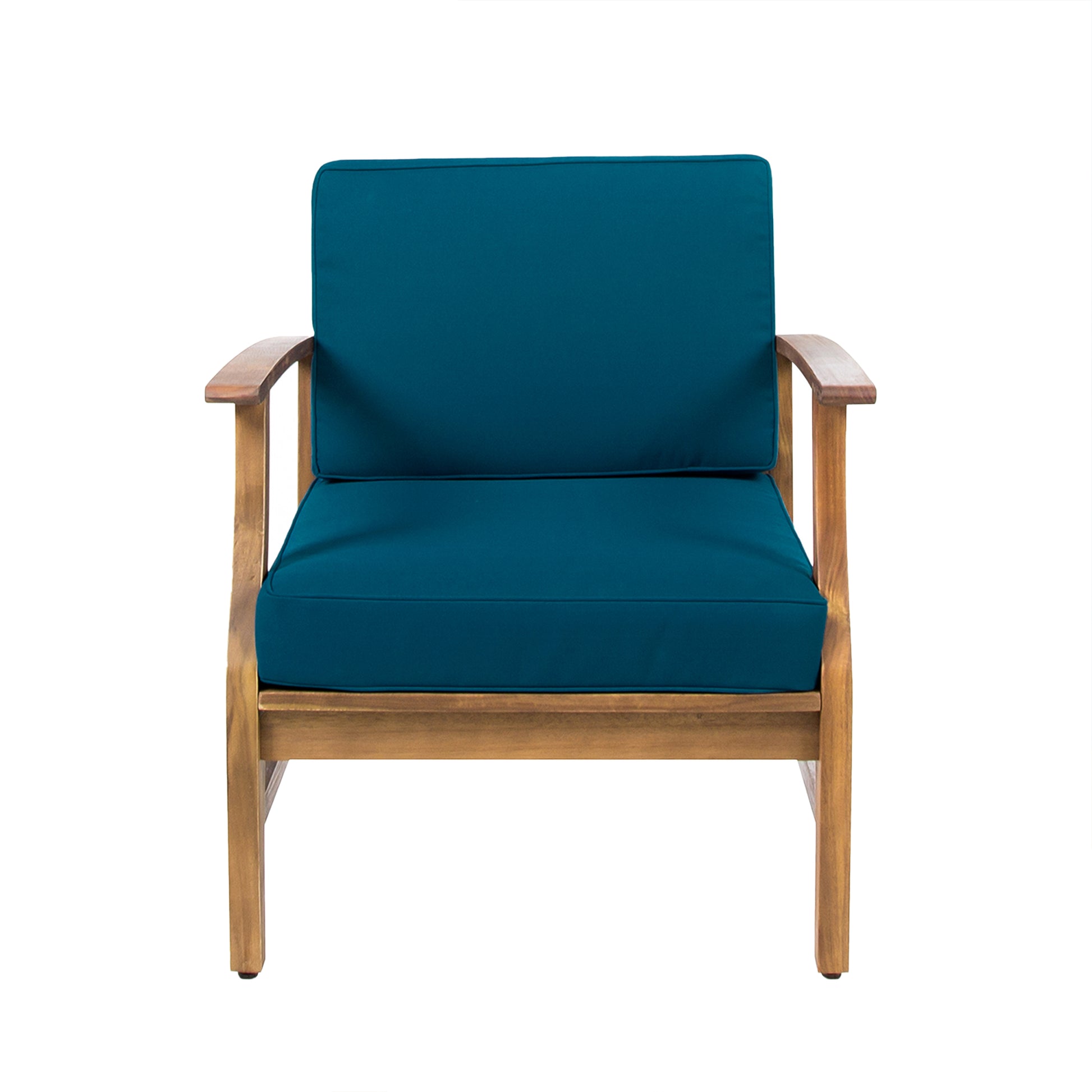 Perla Club Chair Blue Acacia Wood