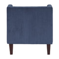 Modern Blue Accent Chair Cushion Seat Corduroy Fabric Upholstery Pillow Living Room Furniture 1Pc Blue Primary Living Space Modern Plywood
