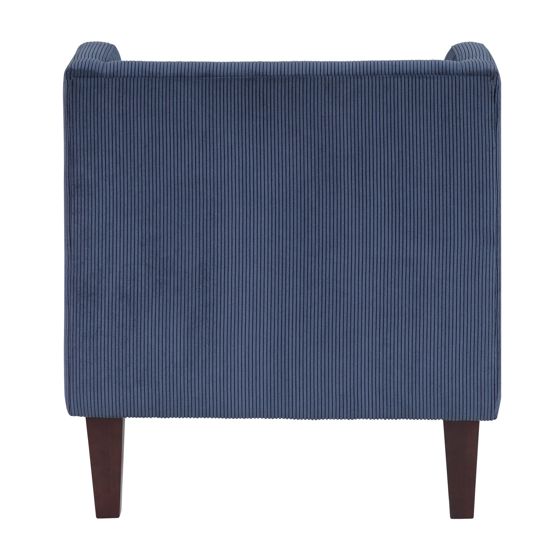 Modern Blue Accent Chair Cushion Seat Corduroy Fabric Upholstery Pillow Living Room Furniture 1Pc Blue Primary Living Space Modern Plywood