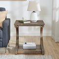 Unique Coffee Table, Solid Wood 23.8 Inch Modern Coffee Table Modern Center Table With Storage, Solid Wood Special Shape Coffee Table, Living Room, Kitchen, Apartment Dining Table Brown Solid Wood Mdf