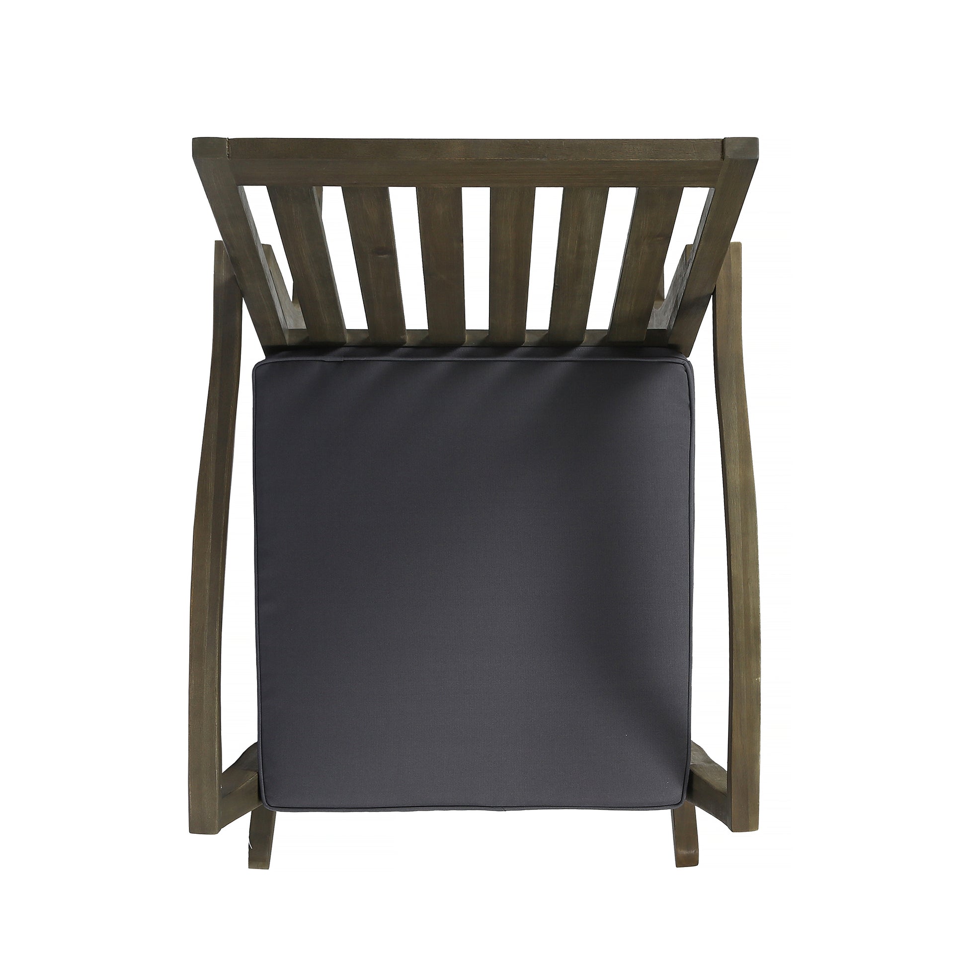 Montrose Rocking Chair Dark Grey Acacia Wood