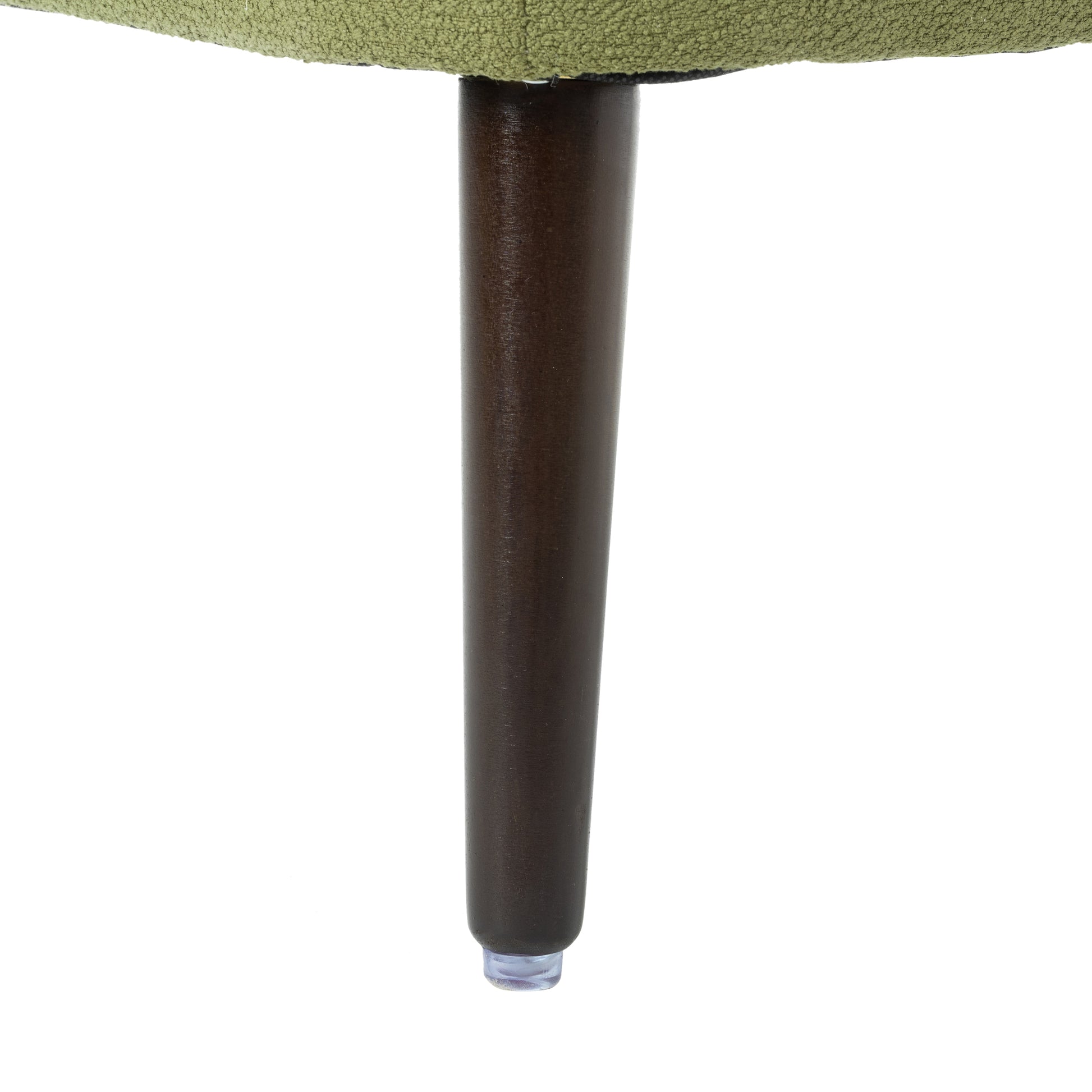 Barrel Chair, Modern Accent Chair, Fabric Armchair Club Chair,Upholstered Arm Chair With Solid Wood Legs,Waist Pillow,Padded Single Chair For Living Room Bedroom Study Waiting Room,Olive Green Olive Green Light Brown Primary Living Space Modern