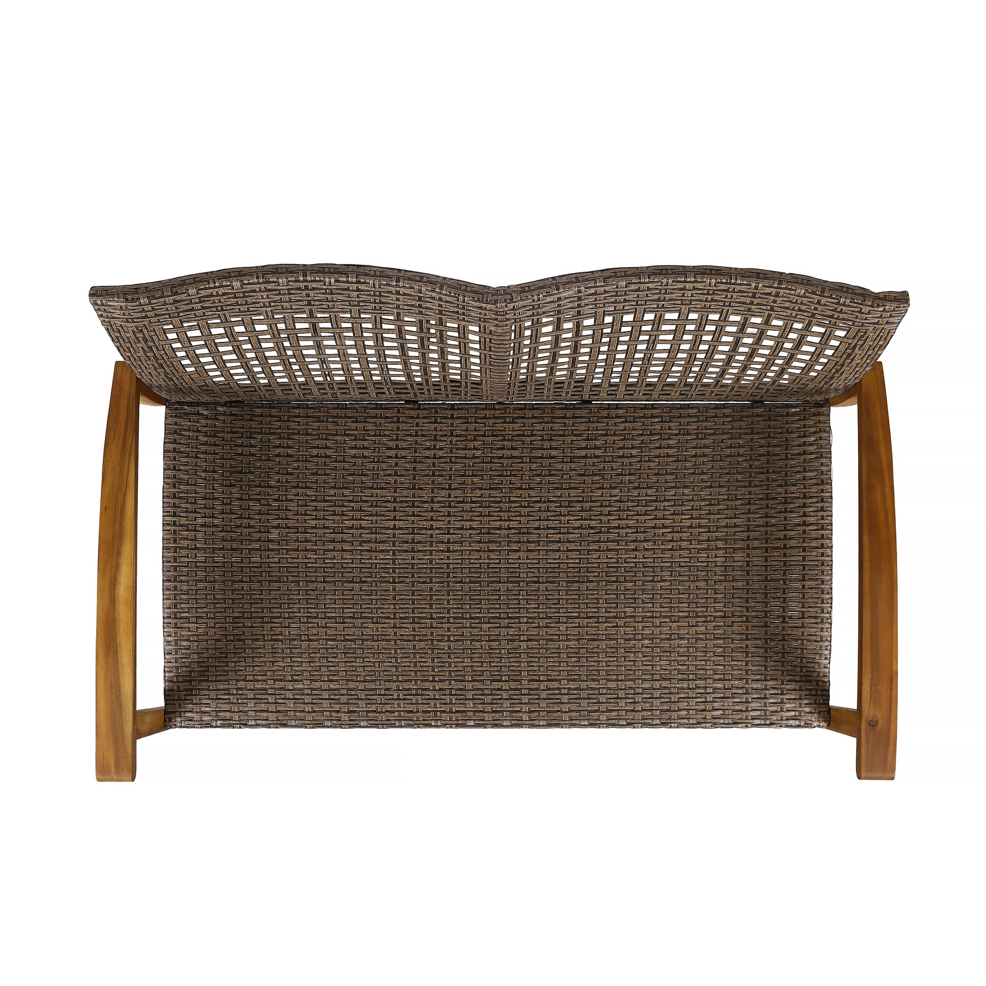 Hampton Wood Wicker Seat Natural Metal & Wood