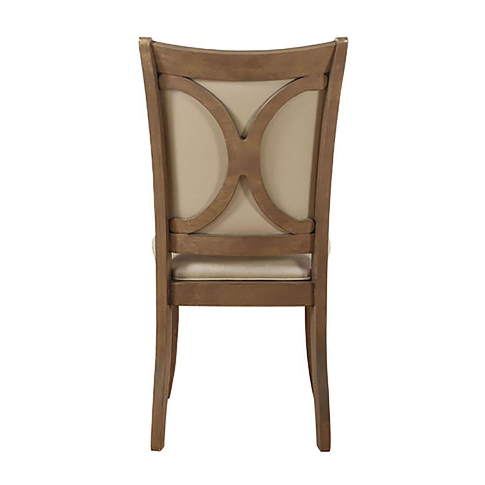 Beige And Grey Oak Side Chair With Tapered Leg Set Of 2 Solid Beige Brown Gray Dining Room Foam Modern Side Chair Acacia Solid Back Set Of 2 Faux Leather